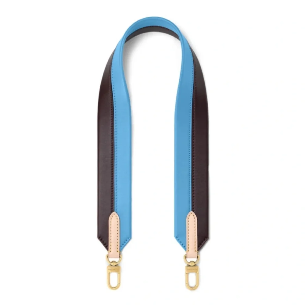 Authenticated Louis Vuitton LV Calfskin Cluny MM Shoulder Strap in Blue Glacial - Picture 1 of 16